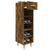 Shoe Cabinet Smoked Oak 30x35x105 cm Engineered Wood