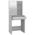 Dressing Table with LED Grey Sonoma 60x40x140 cm