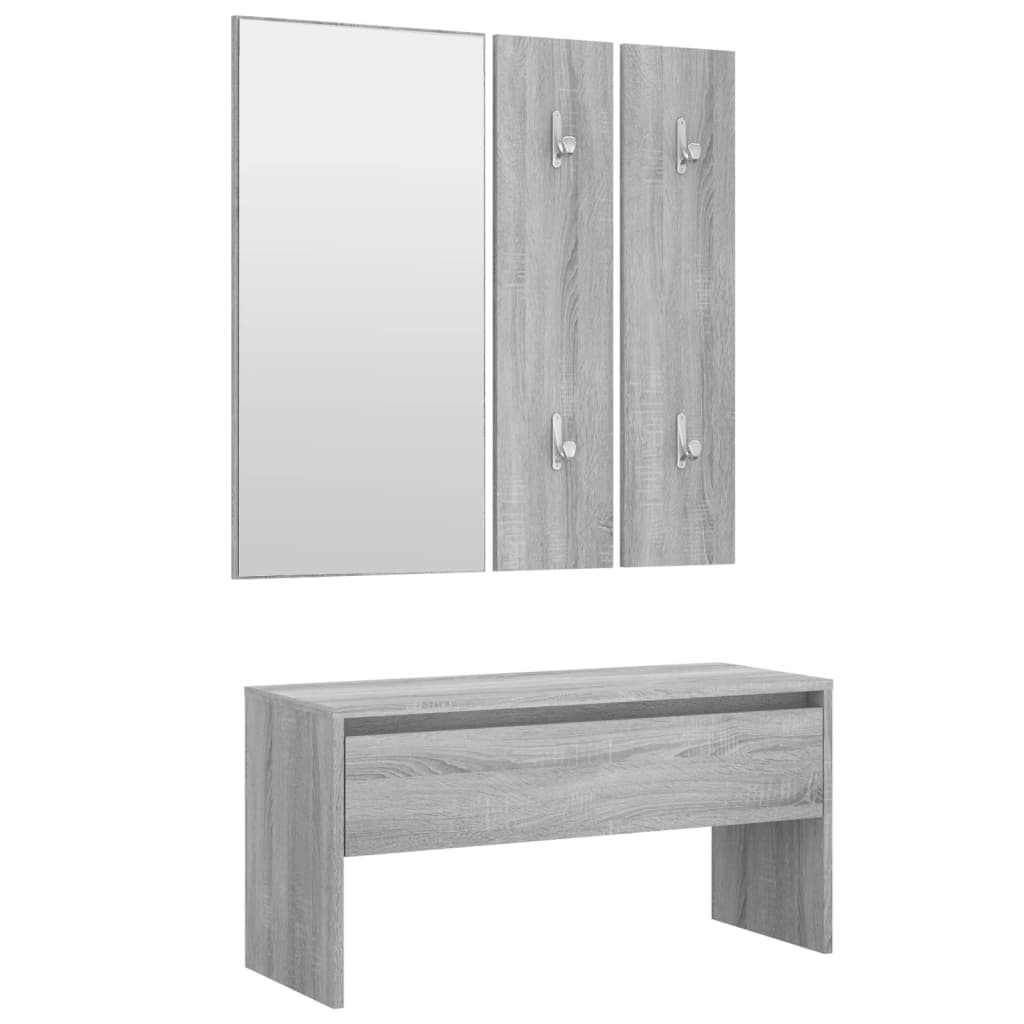 Hallway Furniture Set Grey Sonoma Engineered Wood