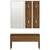 Hallway Furniture Set Brown Oak Engineered Wood