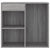 Cosmetic Cabinet Grey Sonoma 80x40x75 cm Engineered Wood