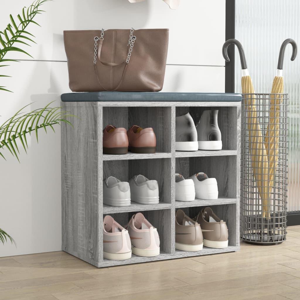 Shoe Cabinet Grey Sonoma 52.5x30x50 cm