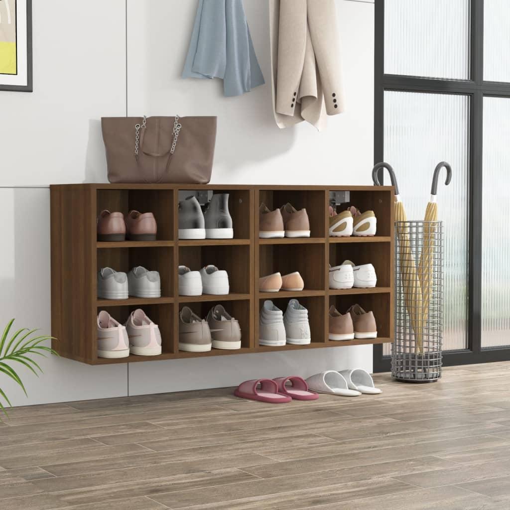 Shoe Cabinets 2 pcs Brown Oak 52.5x30x50 cm