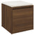 Box Drawer Brown Oak 40.5x40x40 cm Engineered Wood