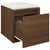 Box Drawer Brown Oak 40.5x40x40 cm Engineered Wood