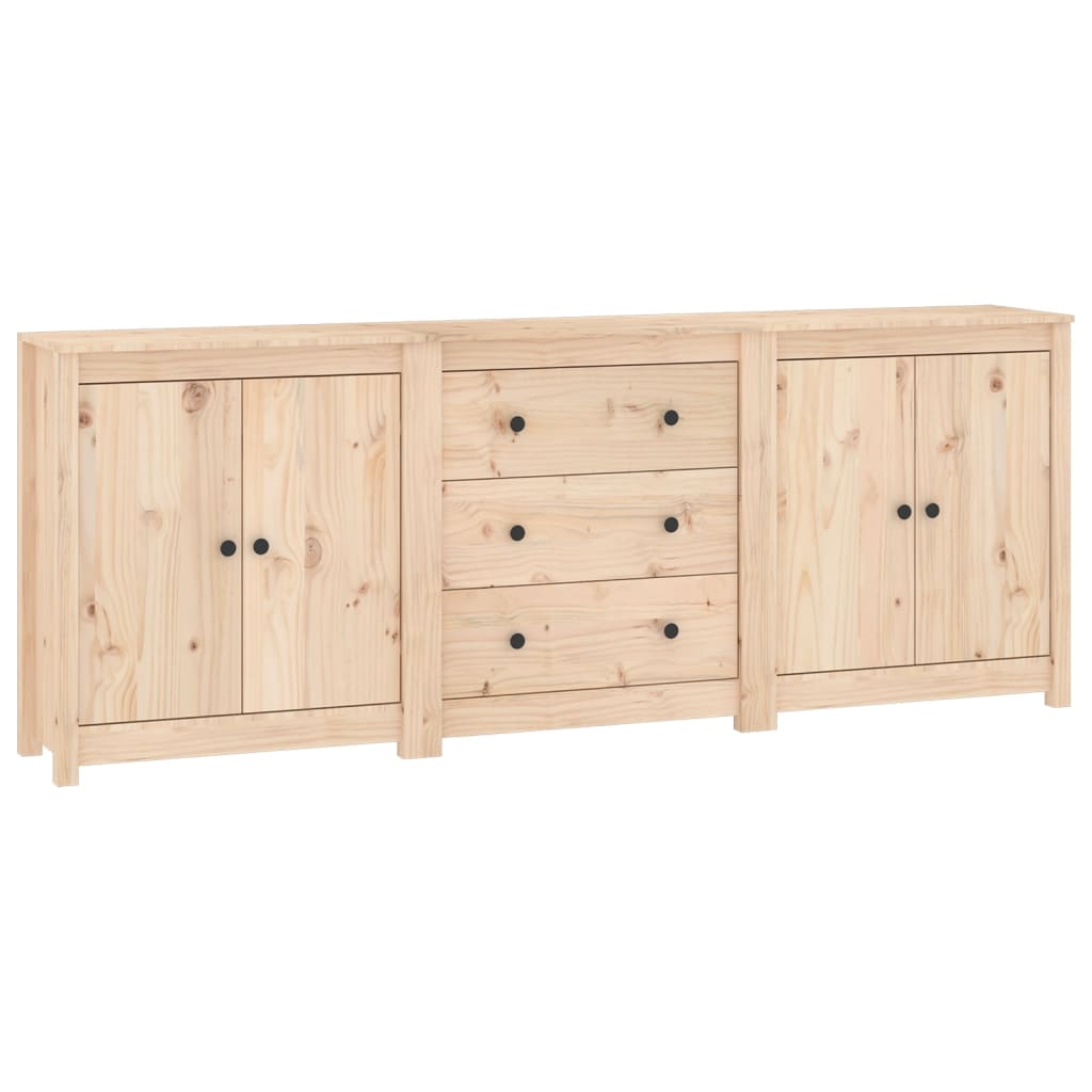 Sideboard 210x35x80 cm Solid Wood Pine