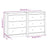Sideboard 140x35x80 cm Solid Wood Pine
