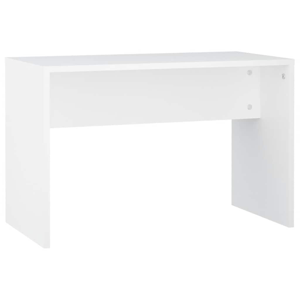 Dressing Table Set with LED White Engineered Wood
