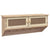 Wall-mounted Coat Rack Brown Engineered Wood and Natural Rattan