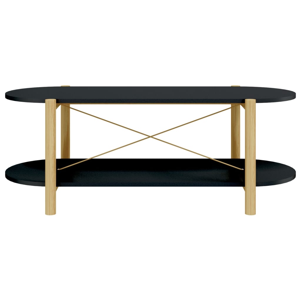 Coffee Table Black 110x48x40 cm Engineered Wood