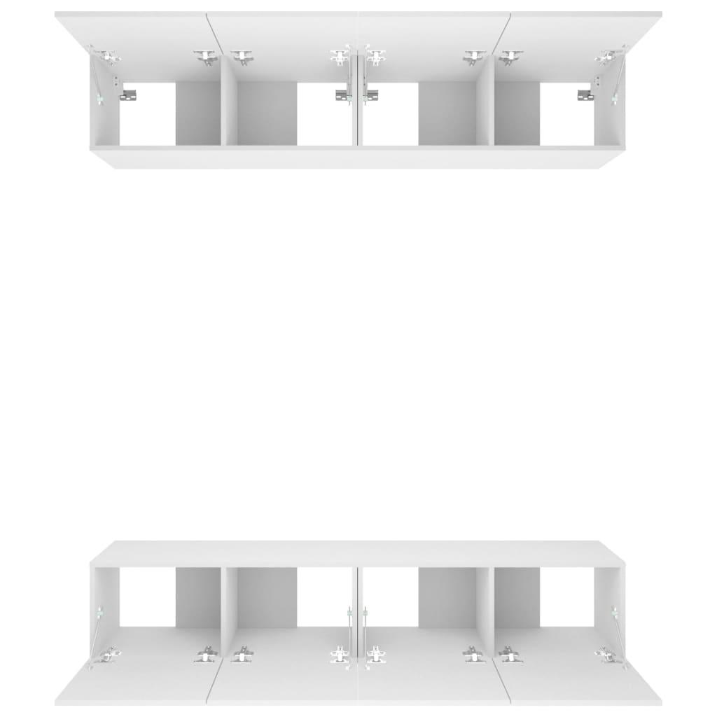 TV Cabinets 4 pcs White 80x30x30 cm Engineered Wood