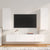 4 Piece TV Cabinet Set White Engineered Wood