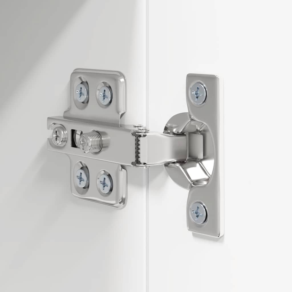 7 Piece TV Cabinet Set White Engineered Wood