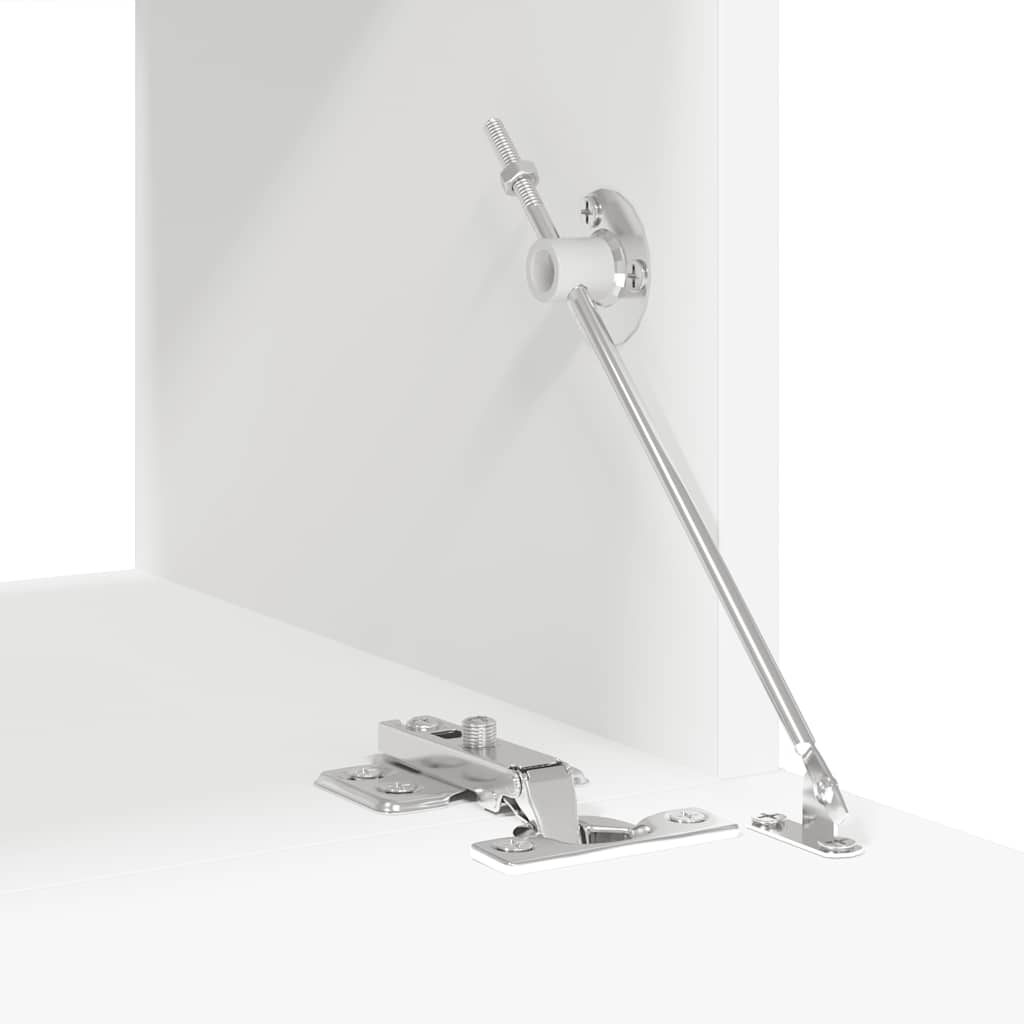 7 Piece TV Cabinet Set White Engineered Wood