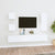 5 Piece TV Cabinet Set White Engineered Wood