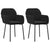 Dining Chairs 2 pcs Black Velvet