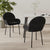 Dining Chairs 2 pcs Black Velvet