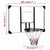 Basketball Backboard Transparent 106x69x3 cm Polycarbonate