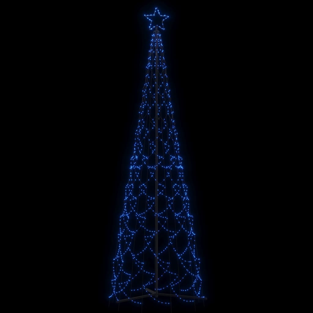 Christmas Cone Tree Blue 500 LEDs 100x300 cm