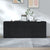 3 Piece Sideboards Black Engineered Wood