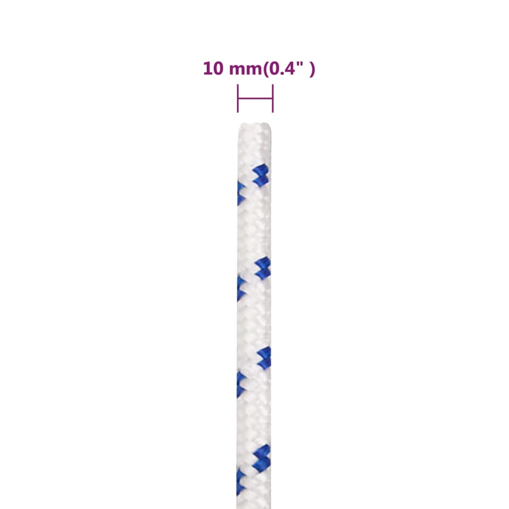 Boat Rope White 10 mm 100 m Polypropylene