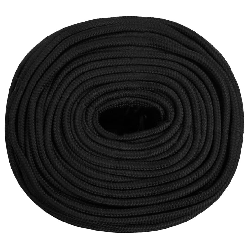 Boat Rope Full Black 8 mm 50 m Polypropylene