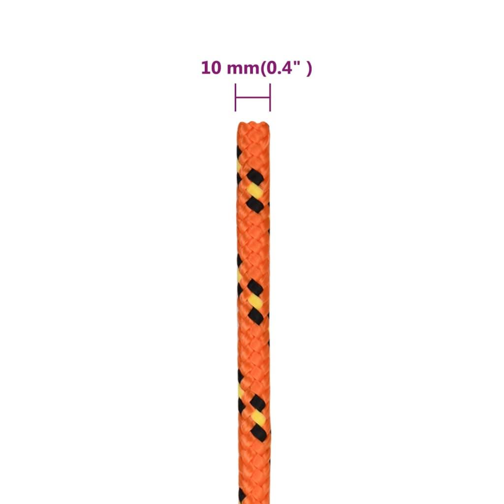 Boat Rope Orange 10 mm 100 m Polypropylene