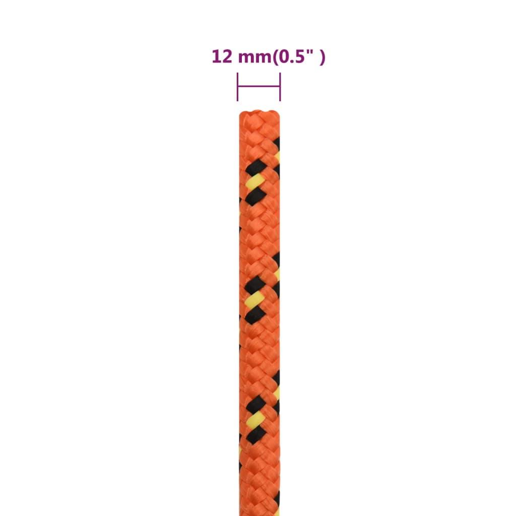 Boat Rope Orange 12 mm 50 m Polypropylene