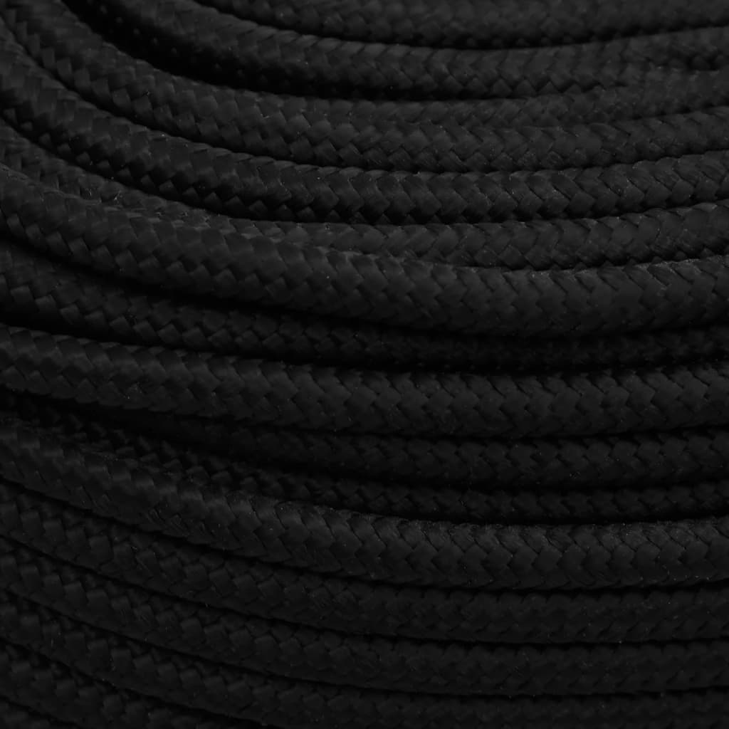 Work Rope Black 6 mm 50 m Polyester