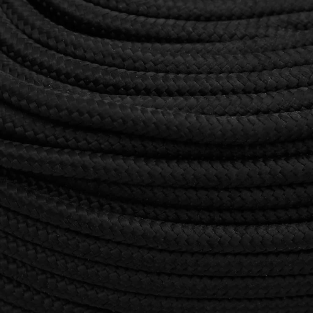 Work Rope Black 10 mm 50 m Polyester