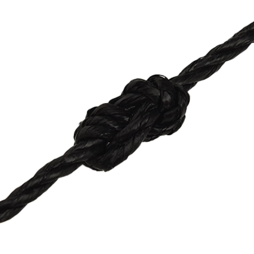 Work Rope Black 6 mm 100 m Polypropylene