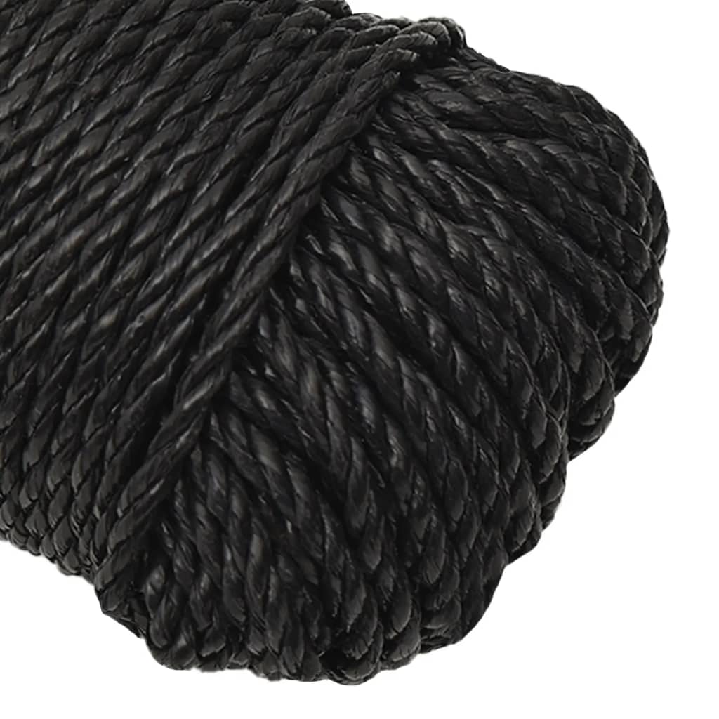 Work Rope Black 8 mm 50 m Polypropylene