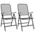 3 Piece Garden Dining Set Expanded Metal Mesh Anthracite