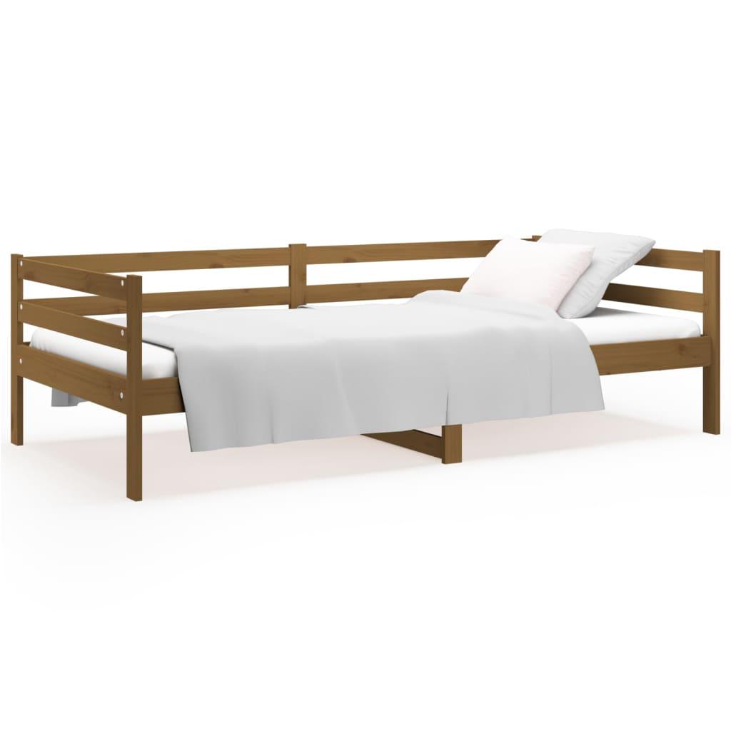 Day Bed without Mattress Honey Brown 90x190 cm Solid Wood Pine