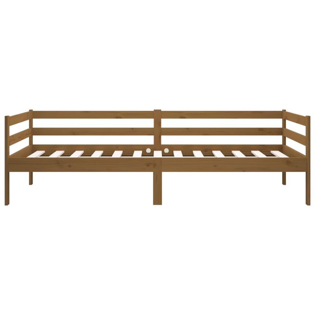 Day Bed without Mattress Honey Brown 90x190 cm Solid Wood Pine