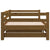 Pull-out Day Bed without Mattress Honey Brown 2x(90x190) cm