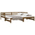 Pull-out Day Bed without Mattress Honey Brown 2x(90x190) cm