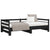 Pull-out Day Bed without Mattress Black 90x190 cm