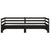 Pull-out Day Bed without Mattress Black 90x190 cm