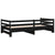 Pull-out Day Bed without Mattress Black 90x190 cm