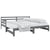 Pull-out Day Bed without Mattress Grey 2x(90x190) cm