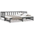 Pull-out Day Bed without Mattress Grey 2x(90x190) cm