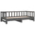 Pull-out Day Bed without Mattress Grey 2x(90x190) cm