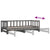 Pull-out Day Bed without Mattress Grey 2x(90x190) cm