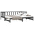 Pull-out Day Bed without Mattress Grey 2x(90x190) cm