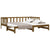 Pull-out Day Bed without Mattress Honey Brown 2x(90x190) cm