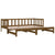 Pull-out Day Bed without Mattress Honey Brown 2x(90x190) cm