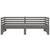 Pull-out Day Bed without Mattress Grey 2x(90x190) cm