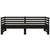 Pull-out Day Bed without Mattress Black 2x(90x190) cm