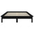 Bed Frame without Mattress Black 150x200 cm Solid Wood Pine